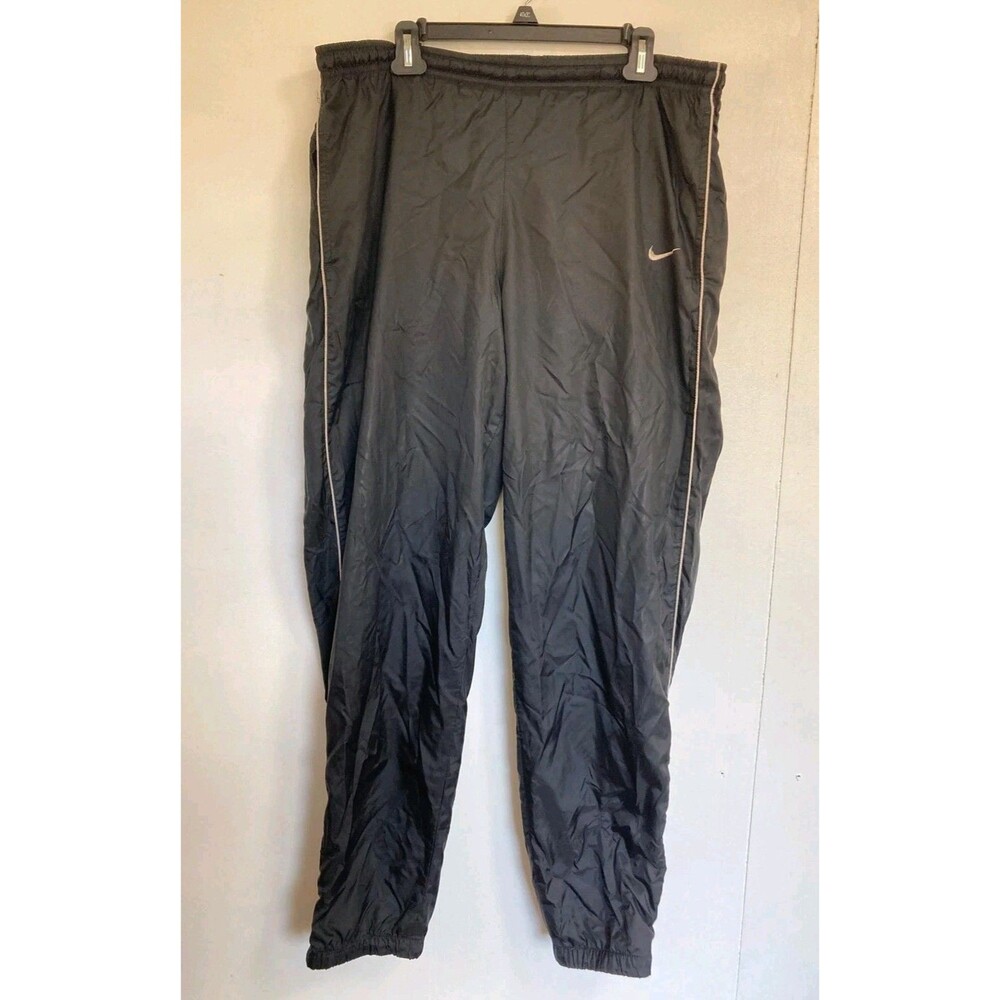 Vintage Nike Pants Mens L Black Track 90s Retro Athletic